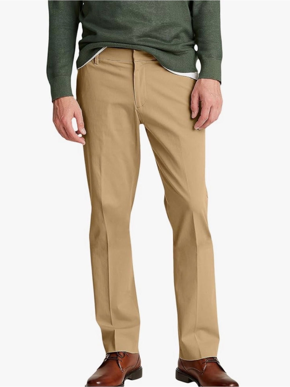 Dockers City Tech Trouser Straight Fit Smart 360 Tech Pants Beige Size 38x34